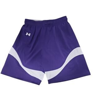 Under Armour Basketball Shorts Mens M Purple White Sports Active